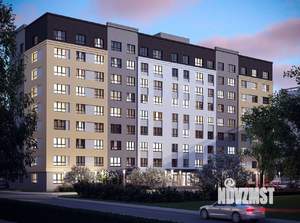 1-к квартира, строящийся дом, 37м2, 2/9 этаж