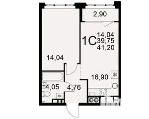 1-к квартира, вторичка, 40м2, 3/10 этаж