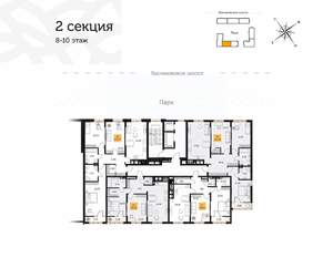 3-к квартира, вторичка, 104м2, 8/16 этаж