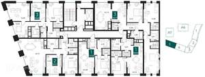 1-к квартира, вторичка, 51м2, 5/14 этаж