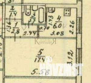 1-к квартира, вторичка, 30м2, 1/5 этаж