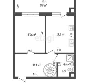 3-к квартира, вторичка, 81м2, 10/11 этаж