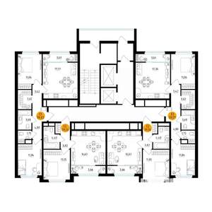 2-к квартира, вторичка, 60м2, 16/25 этаж