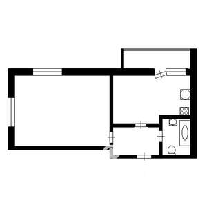 1-к квартира, вторичка, 42м2, 4/10 этаж
