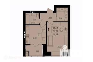 1-к квартира, вторичка, 40м2, 7/8 этаж