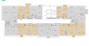 1-к квартира, вторичка, 45м2, 16/19 этаж