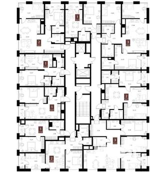 3-к квартира, вторичка, 94м2, 8/15 этаж