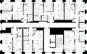 1-к квартира, вторичка, 55м2, 9/10 этаж