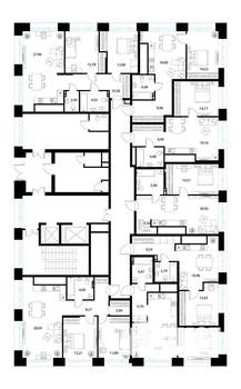 2-к квартира, вторичка, 73м2, 2/17 этаж