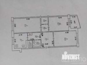 3-к квартира, вторичка, 72м2, 2/5 этаж
