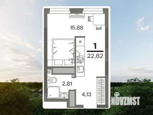 1-к квартира, вторичка, 23м2, 2/26 этаж