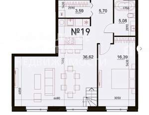 3-к квартира, вторичка, 103м2, 3/3 этаж