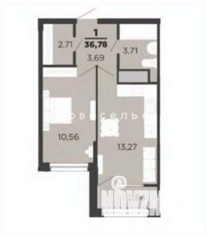 1-к квартира, вторичка, 37м2, 2/20 этаж