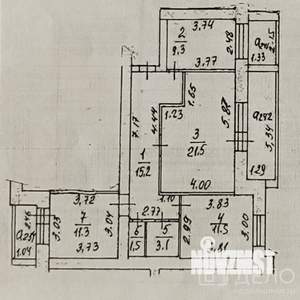 3-к квартира, вторичка, 73м2, 1/9 этаж