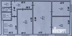 4-к квартира, вторичка, 60м2, 4/5 этаж