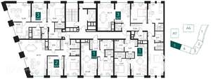 1-к квартира, вторичка, 51м2, 6/14 этаж