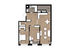 2-к квартира, вторичка, 92м2, 8/16 этаж