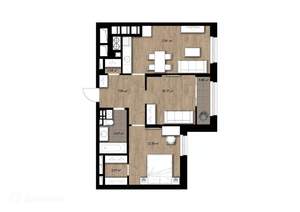 2-к квартира, вторичка, 61м2, 16/17 этаж