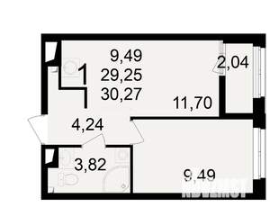 1-к квартира, вторичка, 29м2, 15/23 этаж