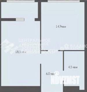 1-к квартира, сданный дом, 44м2, 18/26 этаж