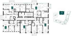 1-к квартира, вторичка, 52м2, 8/9 этаж