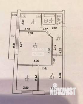 3-к квартира, вторичка, 54м2, 8/9 этаж