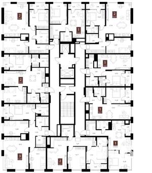 1-к квартира, вторичка, 45м2, 10/15 этаж