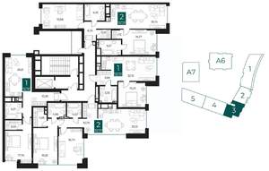 1-к квартира, вторичка, 57м2, 5/14 этаж