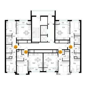 2-к квартира, вторичка, 60м2, 15/25 этаж
