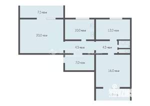 3-к квартира, вторичка, 70м2, 1/5 этаж
