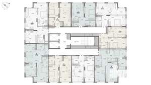 1-к квартира, вторичка, 53м2, 22/25 этаж