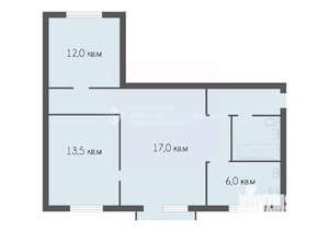 3-к квартира, вторичка, 56м2, 2/4 этаж