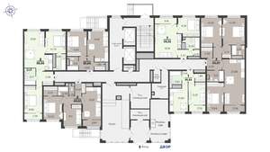 2-к квартира, вторичка, 60м2, 1/25 этаж