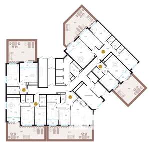 3-к квартира, вторичка, 126м2, 1/25 этаж