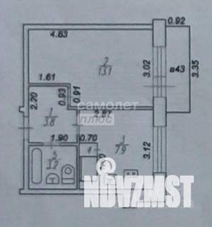 1-к квартира, вторичка, 28м2, 5/5 этаж
