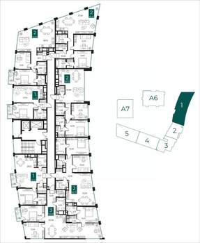 2-к квартира, вторичка, 83м2, 13/13 этаж