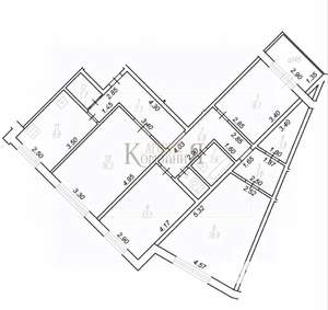 4-к квартира, вторичка, 93м2, 9/9 этаж