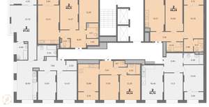 2-к квартира, вторичка, 54м2, 16/22 этаж