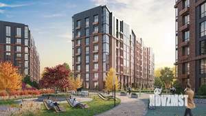 1-к квартира, строящийся дом, 44м2, 3/8 этаж
