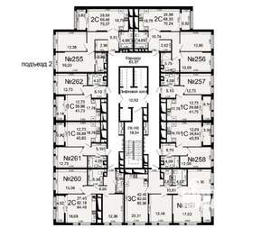 2-к квартира, вторичка, 68м2, 8/26 этаж