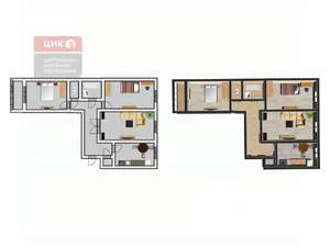 3-к квартира, вторичка, 66м2, 2/9 этаж