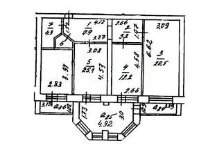 3-к квартира, вторичка, 110м2, 9/10 этаж