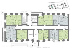 2-к квартира, вторичка, 46м2, 1/17 этаж