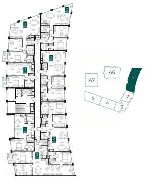 2-к квартира, вторичка, 92м2, 5/14 этаж