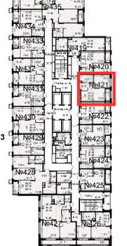 1-к квартира, вторичка, 35м2, 7/24 этаж