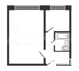 1-к квартира, вторичка, 33м2, 1/9 этаж