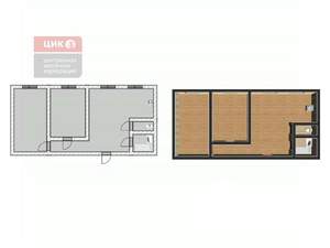 2-к квартира, вторичка, 53м2, 14/16 этаж