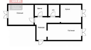 2-к квартира, вторичка, 59м2, 2/4 этаж