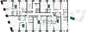1-к квартира, вторичка, 51м2, 3/13 этаж