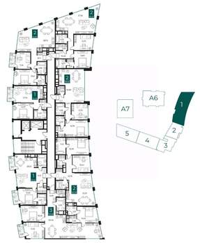 2-к квартира, вторичка, 91м2, 12/13 этаж